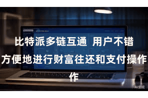 比特派多链互通  用户不错方便地进行财富往还和支付操作
